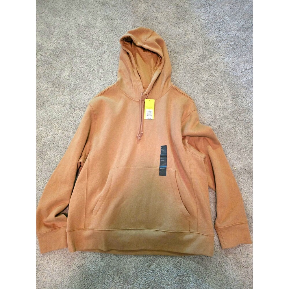 50% Off! Target Men's Brown Fleece Pullover Hoodie w/ Hood, Pockets, Drawstring